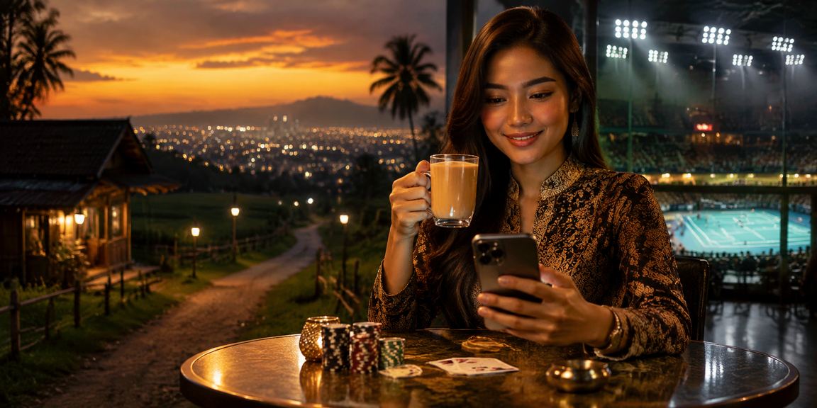 Pemain poker gaya Melayu di Malaysia menikmati permainan